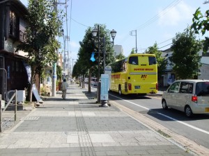 お魚市場の渋滞