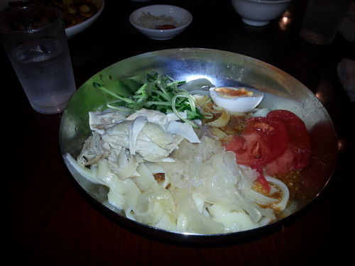 通ってた「冷やし刀削麺」