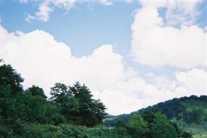 玉川温泉　青空